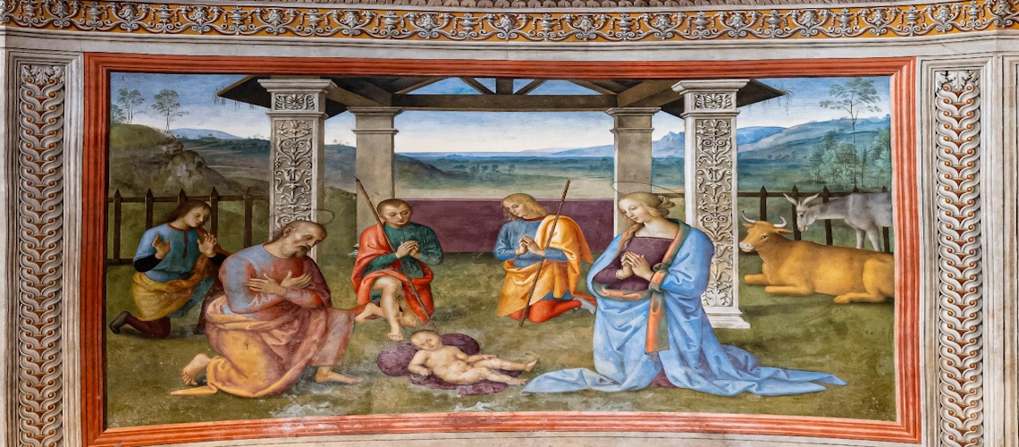 Perugino's Nativity at the Montefalco Museum - Montefalco